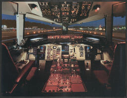 Cockpit of a Boeing 737