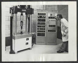 Students in science workshops and laboratories