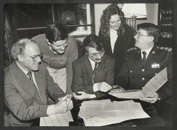 Minister of State Willie O'Dea and Chief Superintendent Michael Fitzgerald at Plassey House