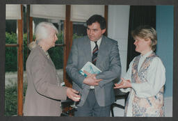 Maeve O'Brien Kelly, John Stapleton and Bernadette Whelan in conversation