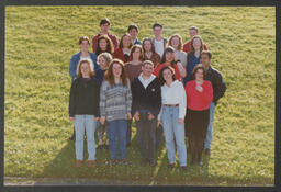 Group shots of students on campus