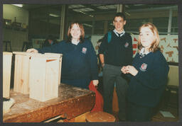 Classroom and lab shots of secondary school students labelled "Education web images - Janet Moody"