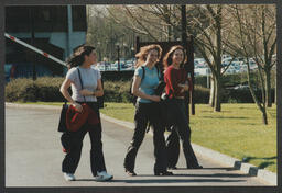 Group shots of students on campus