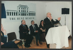 Shots of opening of Hunt Museum including preparatory work