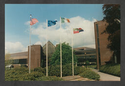 Various flags on UL campus