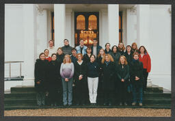 Group shots in front of Plassey House, various portrait shots