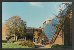 Schumann, Schroedinger and Main Buildings, lecture theatre, campus and buildings