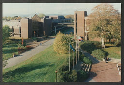 Schumann, Schroedinger and Main Buildings, lecture theatre, campus and buildings