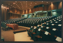 Schumann, Schroedinger and Main Buildings, lecture theatre, campus and buildings