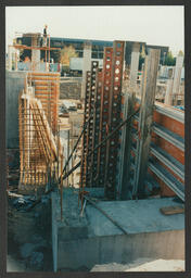 Various shots of construction site at UL, group shots