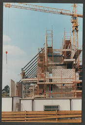 Various shots of construction site at UL, group shots