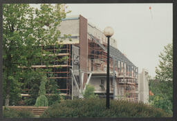 Various shots of construction site at UL, group shots