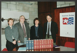 Individual and group shots of "book handover"