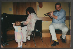 Musicians/students playing a range of musical instruments attached to Irish World Music Centre (IWMC) and Languages and Cultural Studies (LCS)