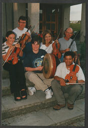 Musicians/students playing a range of musical instruments attached to Irish World Music Centre (IWMC) and Languages and Cultural Studies (LCS)