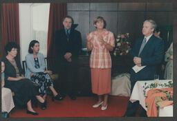 French dignitary and Professor Serge Riviére at the Languages and Cultural Studies awards