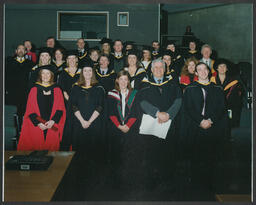 Group of graduates including Senior Lecturer Patrick Gunnigle from the College of Business at University of Limerick