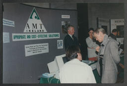 Attendees at AMT Ireland Information Stand at the University of Limerick.