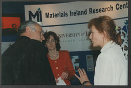 Attendees at the Materials Ireland Research Centre Information Stand at the University of Limerick