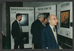 Attendees at the Thermofluids Research Centre Information Stand at the University of Limerick.