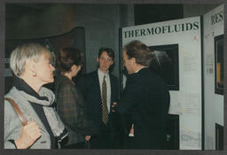 Attendees at the Therofluids Research Centre Stand at the University of Limerick