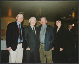 Frank McCourt, Mícheál Ó Súilleabháin and others at an unidentified event at the University of Limerick