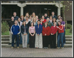 Various group photos on campus including graduations - some labelled Tom Geary, Law and European Studies, Tom Kennedy, humanities, business risk and insurance, insurance and euro studies, Garvin Barry & Anne Mary Ryan, D Dineen, M + AE 4th year 1999 etc