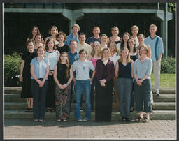 Group portrait No. 10 of students in front of the Main Building at the University of Limerick