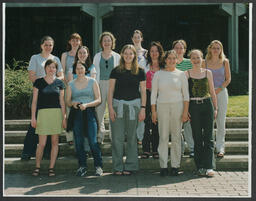 Various group photos on campus including graduations - some labelled Tom Geary, Law and European Studies, Tom Kennedy, humanities, business risk and insurance, insurance and euro studies, Garvin Barry & Anne Mary Ryan, D Dineen, M + AE 4th year 1999 etc