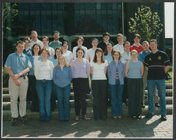 Group portrait No. 14 of students in front of the Main Building at the University of Limerick