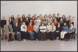 Group portrait No. 15 of students and Frank McGourty at the University of Limerick