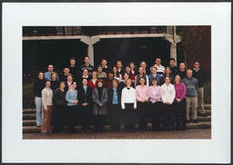 Group portrait No. 18 of students in front of the Main Building at the University of Limerick