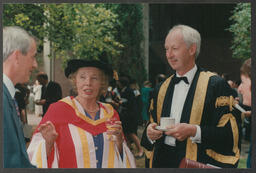 Margaret Lyddy and Dr. Ed Walsh at the Honorary Conferring Ceremony of the 1970 Planning Board at the University of Limerick