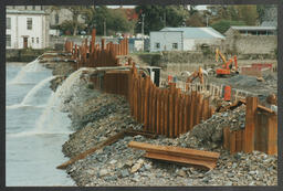 Various shots of landmark sites in Limerick City, shots of construction of Sarsfield Lock - box file labelled "Limerick City"