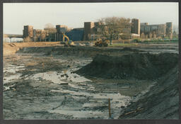 Detailed shots of the phases of construction of the Library and Information Science building (LIS) [Glucksman Library]