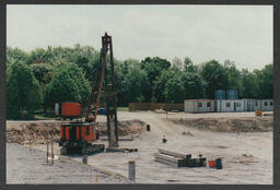 Detailed shots of the phases of construction of the Library and Information Science building (LIS) [Glucksman Library]