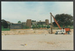 Detailed shots of the phases of construction of the Library and Information Science building (LIS) [Glucksman Library]