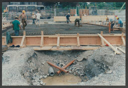 Detailed shots of the phases of construction of the Library and Information Science building (LIS) [Glucksman Library]