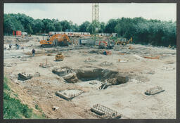 Detailed shots of the phases of construction of the Library and Information Science building (LIS) [Glucksman Library]