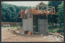 Detailed shots of the phases of construction of the Library and Information Science building (LIS) [Glucksman Library]