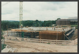 Detailed shots of the phases of construction of the Library and Information Science building (LIS) [Glucksman Library]