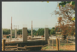 Detailed shots of the phases of construction of the Library and Information Science building (LIS) [Glucksman Library]