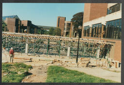 Detailed shots of the phases of construction of the Library and Information Science building (LIS) [Glucksman Library]