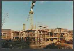 Detailed shots of the phases of construction of the Library and Information Science building (LIS) [Glucksman Library]