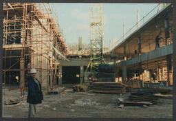 Detailed shots of the phases of construction of the Library and Information Science building (LIS) [Glucksman Library]