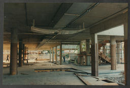 Detailed shots of the phases of construction of the Library and Information Science building (LIS) [Glucksman Library]