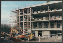 Detailed shots of the phases of construction of the Library and Information Science building (LIS) [Glucksman Library]