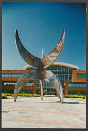 The Geometric Forms Sculpture by Alexandra Wejchert in Front of the Schuman Building at the University of Limerick