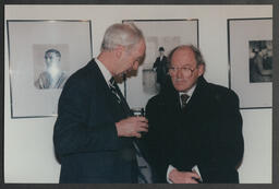 Dr. Ed Walsh and John A. Daly at the "LIS Topping Out March 97"at the University of Limerick