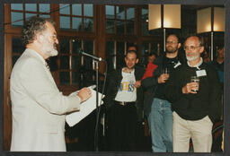 Kevin Ryan Addressing Attendees of the International Conference on Systems Engineering (ICSE) 2000 at a Social Event at the the Stables Club at the University of Limerick